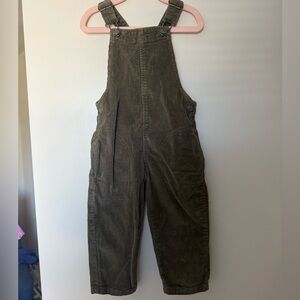 Zara Olive Baby Corduroy Overalls